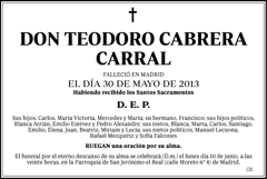 Teodoro Cabrera Carral
